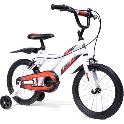 Huffy Pro Thunder 16 Inch Jongenfiets Wit 5-7 jaar Kinderfiets Voor jongens en meisjes
