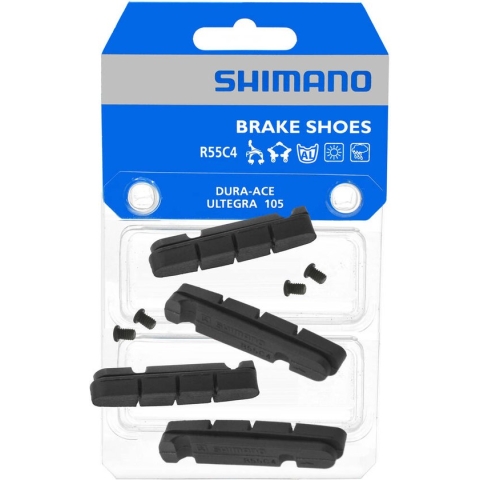 Shimano Remblokrubbers R55c4 V-brake/cantilever Zwart 2 Paar
