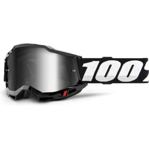 100% Accuri 2 - Motocross Enduro Crossbril BMX MTB Bril met Spiegel Lens - Zwart