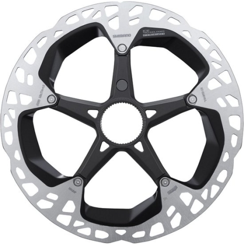 Shimano Remschijf Rt-em910 180 Mm Rvs Center-lock Zwart/zilver