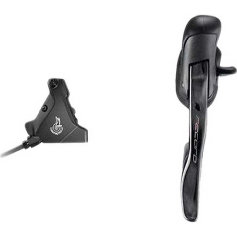 Campagnolo versteller Record 12V Hydraulisch Disc Flat Mount rechts carbon 140mm zwart