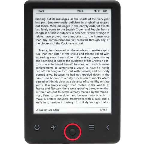 Denver E Reader 6 inch - E book Reader 4GB - A kwaliteit Grande Carta - MicroSD Ingang - EBO635L