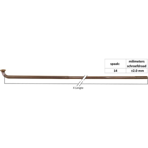 Spaak 14-294 ATB RVS X-Strong met nippel p/100
