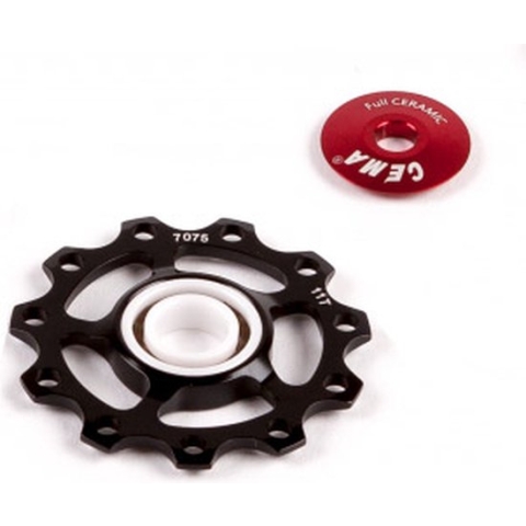 CEMA Derailleurwieltjes ALU SRAM EAGLE 12V-Full Cer.-zwart