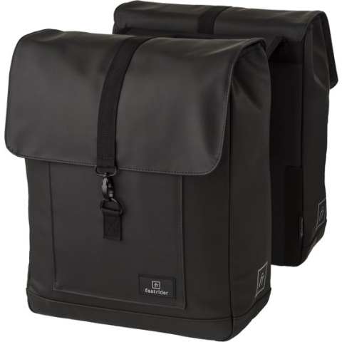 Fastrider Jaxx II Dubbele Fietstas Basics MIK - Zwart - 28 L