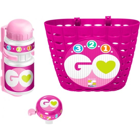 Skids Control Accessoiresset 3, 2, 1 Go Roze 3-delig