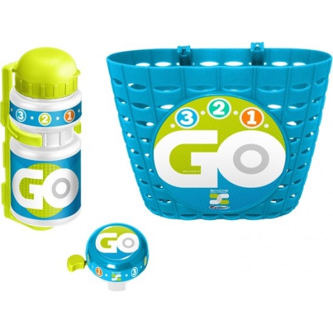 Skids Control Accessoiresset 3, 2, 1 Go Blauw 3-delig