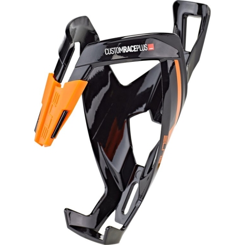 Elite Bidonhouder Custom Race Plus (2020) - GlanzendZwartOranje - L