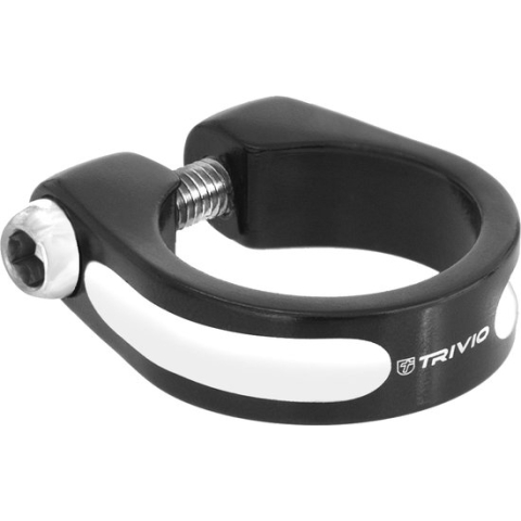 Trivio - Zadelpenklem Aluminium Zwart 31.8MM