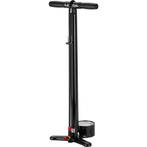 Lezyne Alloy Floor Drive Vloerpomp – Vloerpomp – Extra lang – 15 bar maximale druk – Manometer – 8,9cm – Stevige slang – Staande pomp – Zwart