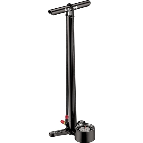 Lezyne CNC Floor Drive Vloerpomp – Vloerpomp – Extra lang – 15 bar maximale druk – Manometer – 8,9cm – Stevige slang – Staande pomp – Zwart
