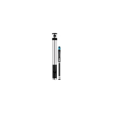 Crankbrothers Klic HV Hand Pump with Manometer incl. Frame Mount, silver