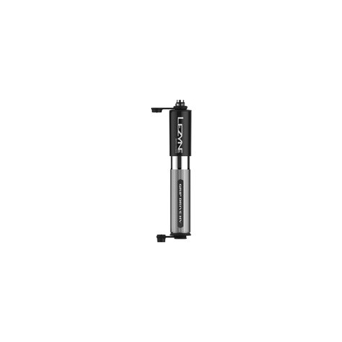 Lezyne Grip Drive HV - Hoog volume fietshandpomp - ABS Flex Hose - Presta- en schrader ventielen - tot 6.2 bar - Aluminium - Maat S - Zwart