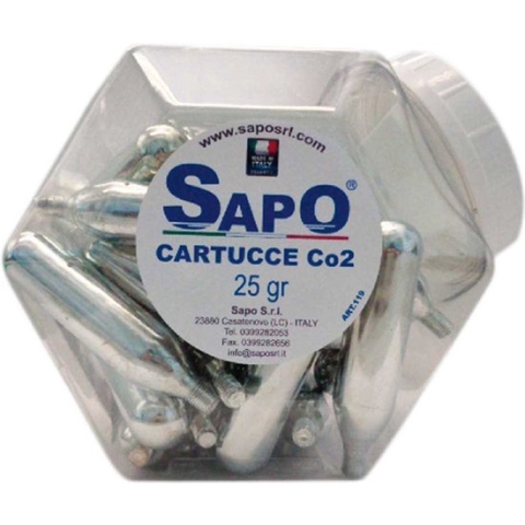 SapO container Co2-patronen - luchtpatronen 12gr. 60 stuks