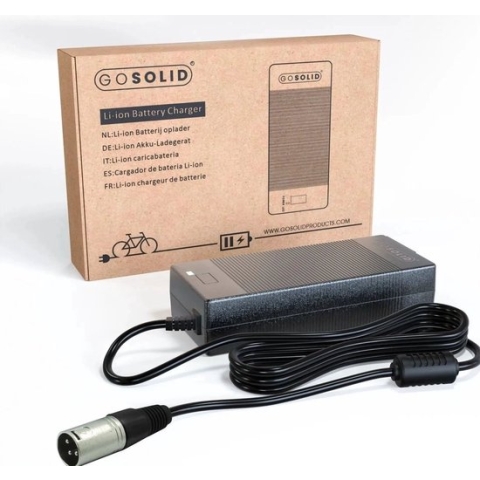 GO SOLID! ® Oplader geschikt voor Cortina Ecomo - 24V 2A - XLR 3-polig