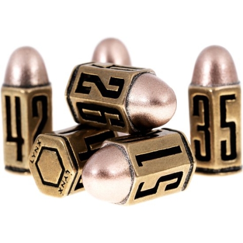 Brass Bullet Dice