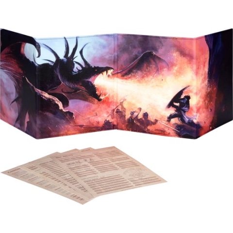 Dungeons & Dragons DM Screen 5e - D&D Dungeon Master Screen Full Color Print met Aaanpasbare Inzetstukken - DND Game Master Accessoires
