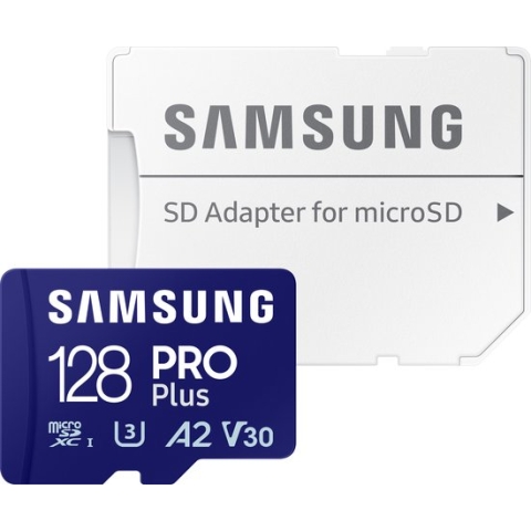 Samsung PRO Plus - Micro SD Geheugenkaart - Inclusief Adapter - 128 GB