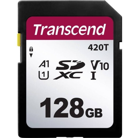 Transcend TS128GSDC420T SD-kaart 128 GB v30 Video Speed Class