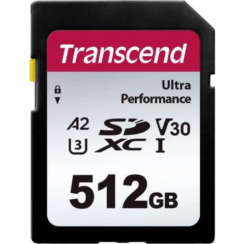 Transcend TS64GSDC340S SDXC-kaart 512 GB A1 Application Performance Class, A2 Application Performance Class, v30 Video