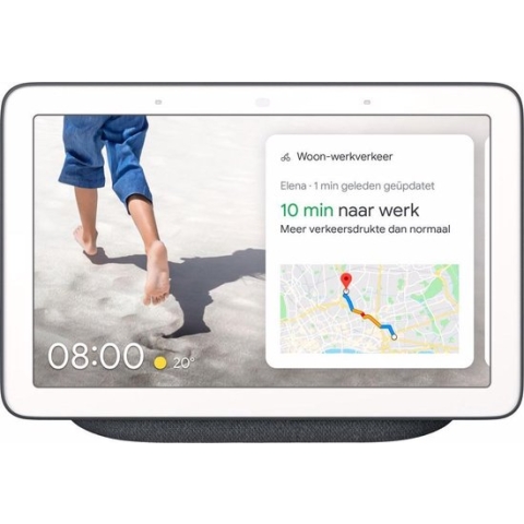 Google Nest Hub - Smart Speaker met scherm / Nederlandstalig - Antraciet