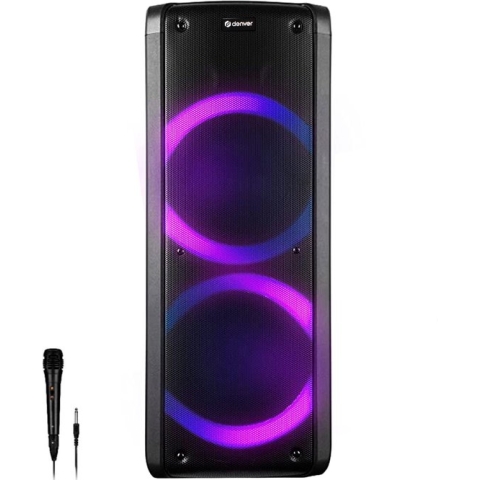 Denver Bluetooth Speaker Party Box - Discolichten - Incl. Microfoon - BPS352 - Zwart
