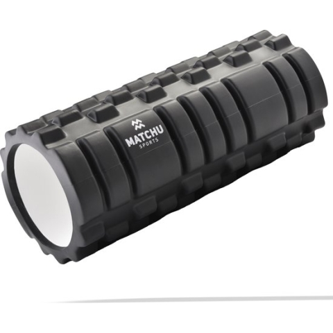 Matchu Sports - Foam roller - Foamroller - Triggerpoint massage - Massage roller - 33 cm - Hard - Zwart