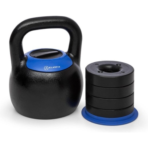 Adjustabell verstelbare kettlebell gewicht: 8-10-12-14-16 kg zwart/rood
