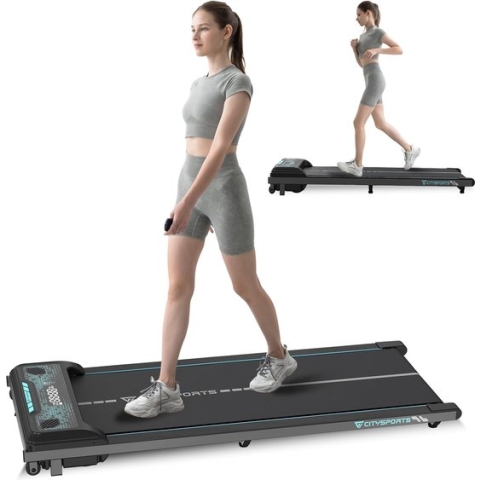 Citysports Loopband Inklapbaar LCD-scherm Meerdere snelheidsinstellingen Bluetooth