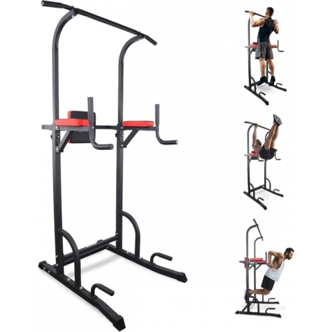 Mobiclinic MultiFit Pull-up station - Volledige training - Verstelbare rugleuning - Stevig - Staal - Max. 200 kg