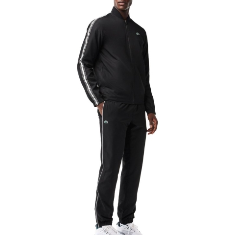 Lacoste Trainingspak Gerecyclede Stof Black