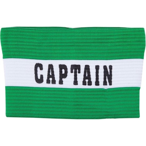 Precision Aanvoerdersband Captain Junior Polyester Groen/wit - maat junior