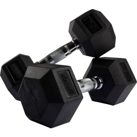 VirtuFit Hexa Dumbbell Set - 2 x 10 kg