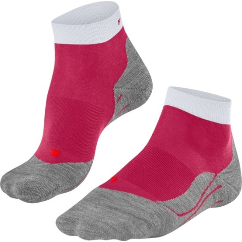 FALKE RU4 Endurance Short Hardlopen anti blaren, anti zweet functioneel garen sportsokken dames rood - Maat 39-40