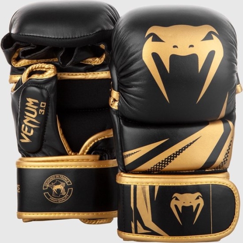 Venum Challenger 3.0 MMA Sparring Handschoenen Zwart Goud maat M