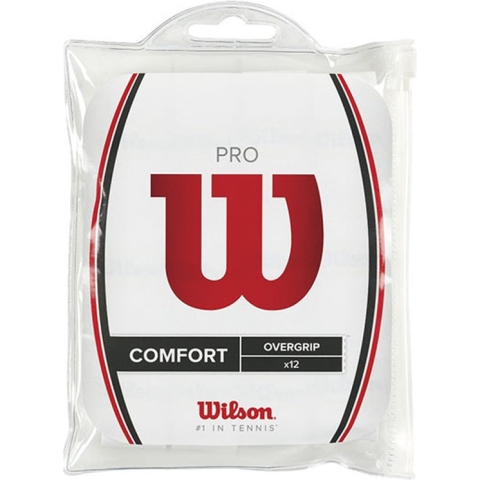 Wilson Pro Overgrip - wit - 12 stuks
