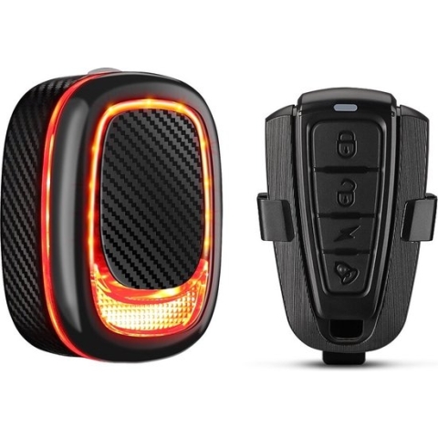 TechU™ Fietsalarm Anti-Dieven – Fietslicht met Alarm tegen Inbrekers – USB – Waterdichte Fietslamp – Achterlicht Fiets