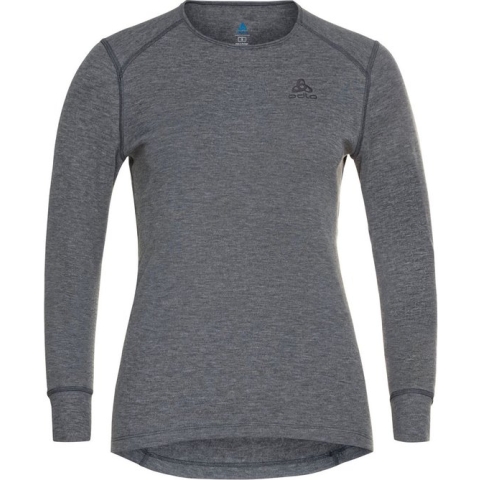 ODLO - BL TOP Crew neck l/s ACTIVE WARM ECO  - Vrouwen - Thermoshirt - Grijs - M