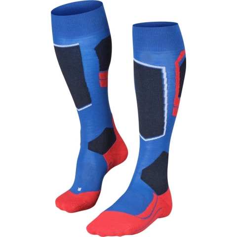 FALKE SK4 Advanced Skiën anti blaren, anti zweet merino wol wintersportsokken heren blauw - Maat 46-48