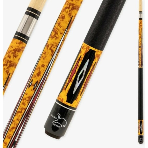 Pegasi Poolkeu 2-delig Premium 146cm - 13mm lijmpommerans - Biljartkeu - Keu Yellow