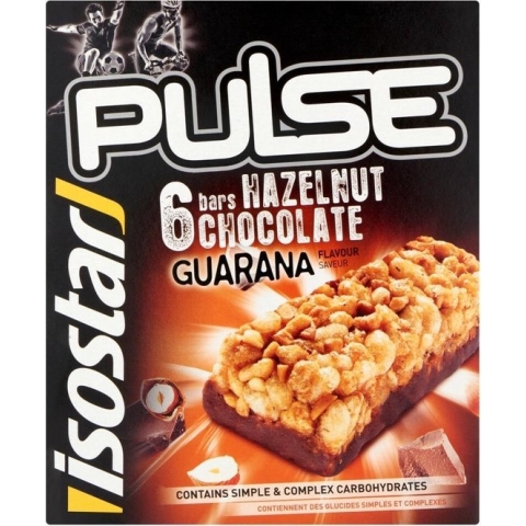 Isostar Pulse Bar - Energiereep - Hazelnoot - 6 repen