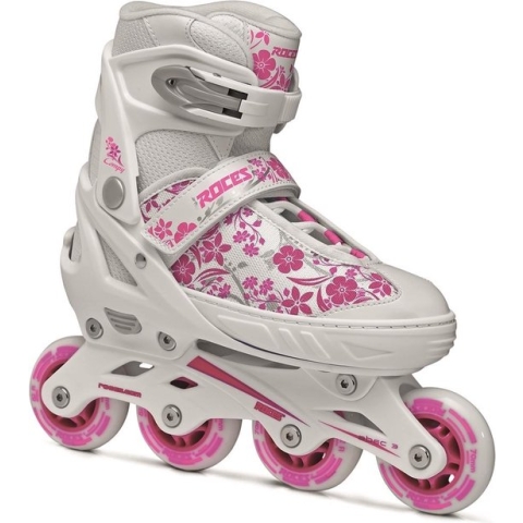 Roces Compy 8.0 - Wit/Roze - 26-29