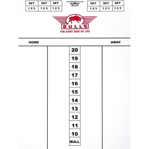 BULL'S Darttel flex scorebord 60 x 30 cm