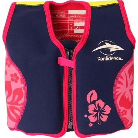 Konfidence - Zwemvest/Drijfvest kind - Roze - 1,5-3 jaar / 12-20 kg