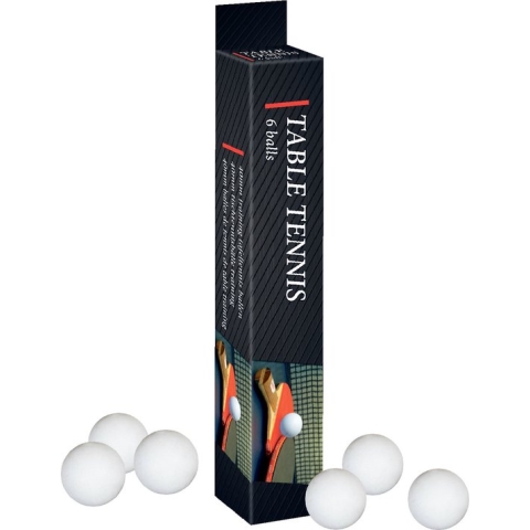 Set van 6x stuks tafeltennis/pingpong ballen 4 cm - Tafeltennissen - Tafeltennisballen
