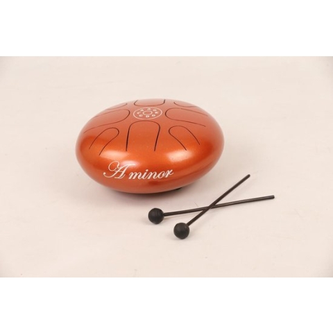 Happy Drum - A Minor - Oranje - Inclusief Opbergtas en Drumsticks - Hang drum - Tongue Drum