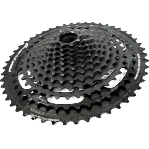 e*thirteen TRS Plus Cassette 12-speed, zwart Uitvoering 9-46T