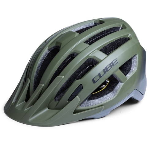 CUBE Fietshelm Offpath - Mountainbikehelm - 15 Ventilatiegaten - SNAP 360 fit-systeem - Verstelbaar - 59-64 cm - XL - Groen