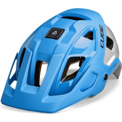 CUBE Fietshelm Strover x Actionteam - Endurohelm - MIPS - 14 Ventilatiegaten - EPS - L - 57-62 cm - Blauw