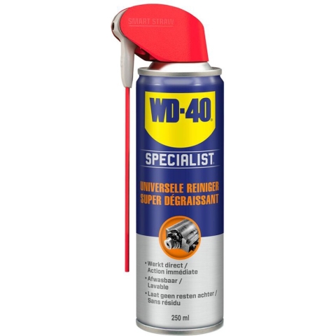 WD-40 Specialist Universele Reiniger - 250 ml - Reinigingsspray - Ontvetter - Verwijdert hardnekkig vet, olie en vuil